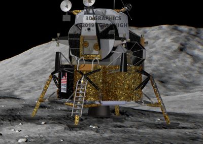 Lunar Lander on the Moon